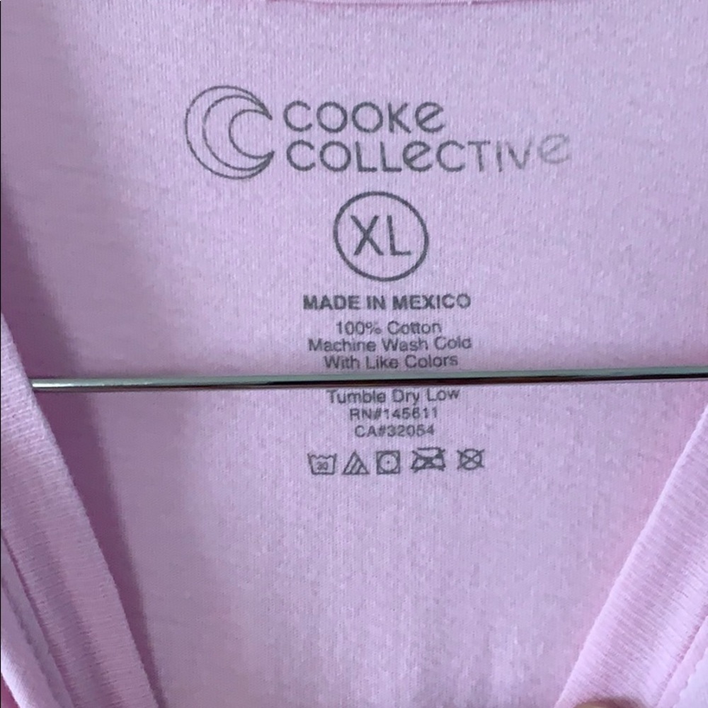 UO Pink Tee With Embroidered Rose - Picture 3 of 4